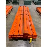 (13x) Teardrop Pallet Rack Beams, 132" X 6", 5-1/2", 3-Tab ($10 Loading fee will be added to Buyer's