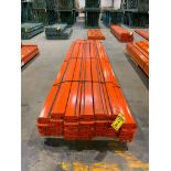 (26x) Teardrop Pallet Rack Beams, 144" X 5-1/2", 3-Tab ($10 Loading fee will be added to Buyer's inv