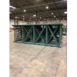 (15x) Teardrop Pallet Rack Uprights, 72" X 16', 3" X 3" Leg, 4-1/2" X 5" Footplate ($30 Loading fee