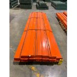 (12x) Teardrop Pallet Rack Beams, 138" X 6", 3-Tab ($10 Loading fee will be added to Buyer's invoice