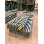 (48x) Teardrop Pallet Rack Beams, 100" X 3", 2-Tab ($20 Loading fee will be added to buyer's invoice