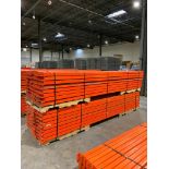 (112x) Teardrop Pallet Rack Beams, 144" X 5-1/2", 3-Tab ($60 Loading fee will be added to Buyer's in