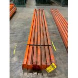 (7x) Teardrop Pallet Rack Beams, 132" X 4-1/2", 2-Tab ($5 Loading fee will be added to Buyer's invoi