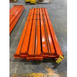 (15x) Teardrop Pallet Rack Beams, 132" X 4-3/4", 3-Tab ($10 Loading fee will be added to Buyer's inv