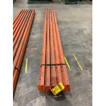 (5x) Teardrop Pallet Rack Beams, 132" X 5-1/4", 3-Tab ($5 Loading fee will be added to Buyer's invoi