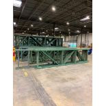 (9x) Teardrop Pallet Rack Uprights; (3) Teardrop Pallet Rack Uprights, 48" X 19' 8", 3" X 3" Leg, (6
