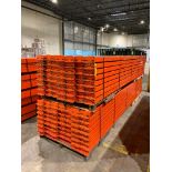 (112x) Teardrop Pallet Rack Beams, 144" X 5-1/2", 3-Tab ($60 Loading fee will be added to Buyer's in