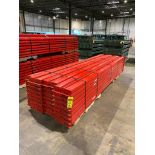 (56x) Teardrop Pallet Rack Beams, 144" X 5-1/4", 3-Tab ($30 Loading fee will be added to Buyer's inv