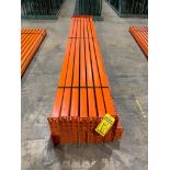 (15x) Teardrop Pallet Rack Beams, 132" X 4", 3-Tab ($10 Loading fee will be added to Buyer's invoice