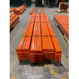 (28x) Teardrop Pallet Rack Beams, 134" X 4-3/4", 2-Tab ($10 Loading fee will be added to Buyer's inv