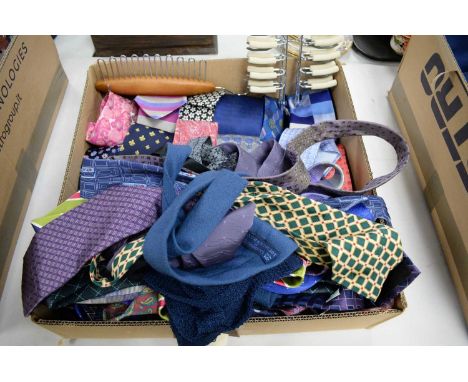 A selection of gentleman's silk ties, makers include: Duchant, Filograna, Sorenze, Flock &amp; Chade, and various others; and