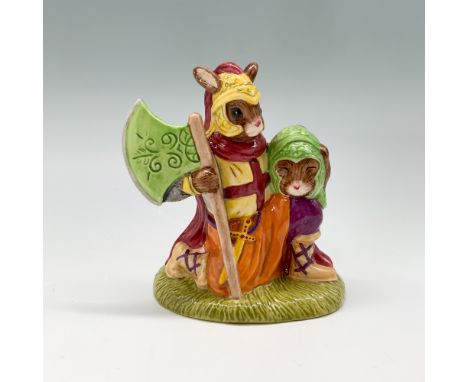 Royal Doulton Bunnykins signed figurine titled Sir Gawain from the Arthurian Legends Collection, model number DB300. This han