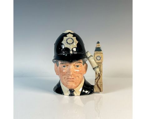 Variation One. Black uniform, white and black helmet badge, hat badge embossed and hand painted. Royal Doulton backstamp. Art
