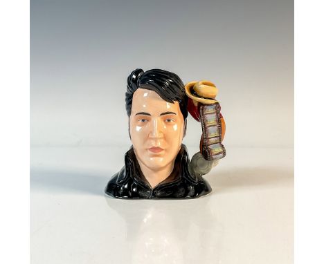 Cowboy hat, film reel, boxing gloves, football, and chips handle. Royal Doulton backstamp. Artist: Elvis Presley EnterprisesI