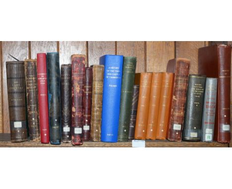 ONE SHELF OF MISCELLANEOUS BOOKS, TOPOGRAPHIC AND LOCAL HISTORY, 19TH C AND LATER 