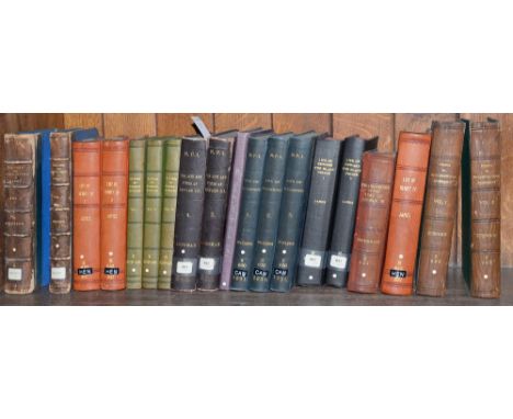 ONE SHELF OF MISCELLANEOUS BOOKS, INCLUDING HISTORY AND ANTIQUITIES OF DERBY, TWO VOLS, LETTERS BY EMINENT PERSONS, THREE VOL