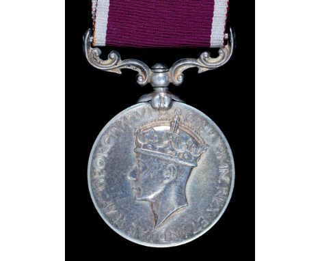 INDIAN ARMY MERITORIOUS SERVICE MEDAL, GVI V-2192 L-DFDR ELIHI BUX IAVC