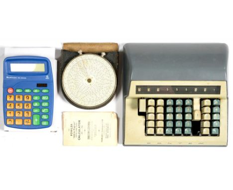 COMPUTING. A BRDR. CARLSEN CONTEX MECHANICAL CALCULATOR MODEL B DESIGNED BY SIGVARD BERNADOTTE, SERIAL NUMBER 411008723, IN G