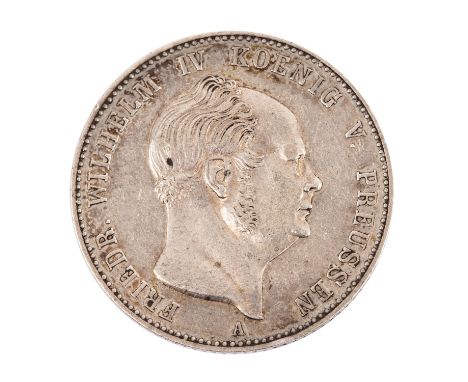   Hohenzollern Preussen - Gulden 1852/ A,  EFM, Ausgabe für Hohenzollern, Friedrich Wilhelm IV, ss. leichter Randschlag  Hohe