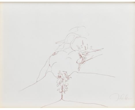 Y John Lennon (1940-1980)Bag One, circa 1978Lithograph, limited edition No. 144 of 300.Printed signature to lower right hand 