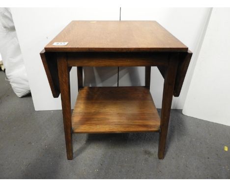 Small Drop Flap Table with Shelf under 