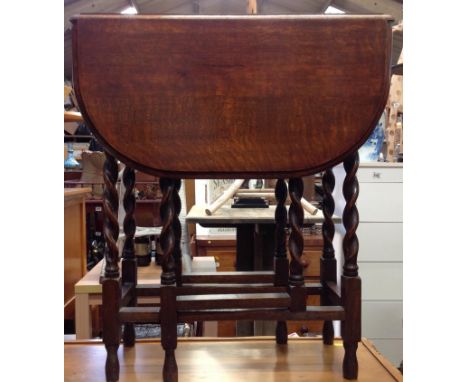 Gate Leg Barley Twist Table 