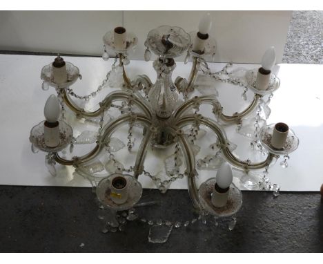 Glass Lustre Ceiling Light Fitting 