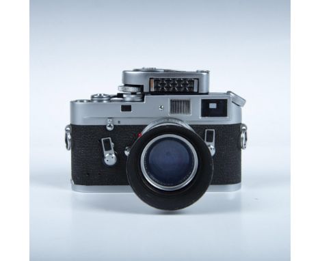 M4 was manufactured from 1967â€“1975 with an added rangefinder frame lines for 35mm and 135mm lenses. Introduced the canted r