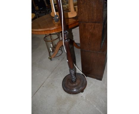 A traditional standard lamp