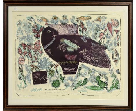 Property of the Late Countess Haig, Sylvia Von Hartmann R.S.W (1942-), "Flowers from Roxburghshire", lithograph print 17/17, 