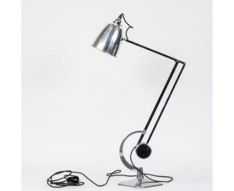 Original vintage counterpoise lamp in polished chrome by Hadrill &amp; Horstmann Ltd, around 1950, fully signedOriginele vint