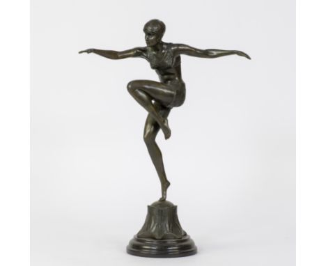 Johann Philipp Ferdinand PREISS (1882-1943), bronze sculpture Danseuse, signedJohann Philipp Ferdinand PREISS (1882-1943), br