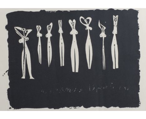 Pablo PICASSO (1881-1973), lithograph 'Huit Silhouettes', from the first edition of Le Minotaure on large Vélin d'Arches pape