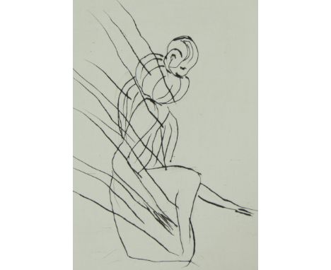 Johan TAHON (1965), etching Untitled, numbered 20/40 and signedJohan TAHON (1965), ets Zonder titel, genummerd 20/40 en getek