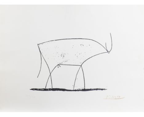 Pablo PICASSO (1881-1973), lithograph 'Le Taureau', from the first edition of Le Minotaure on grand Vélin d'Arches paper from