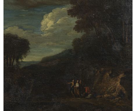 Lucas ACHTSCHELLINCK (1629-1699) (circle), oil on canvas Landscape with figuresLucas ACHTSCHELLINCK (1629-1699) (cirkel), oli