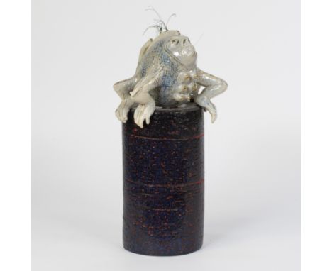 Etienne VERHELLEN (1937), ceramic sculpture of an anthropomorphic figure on a trunk, monogram VEEtienne VERHELLEN (1937), ker