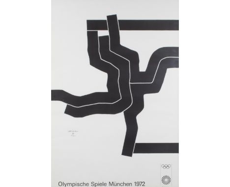 Eduardo CHILLIDA (1924-2002), silkscreen 'Olympische Spiele München 1972', numbered 16/200 and signedEduardo CHILLIDA (1924-2