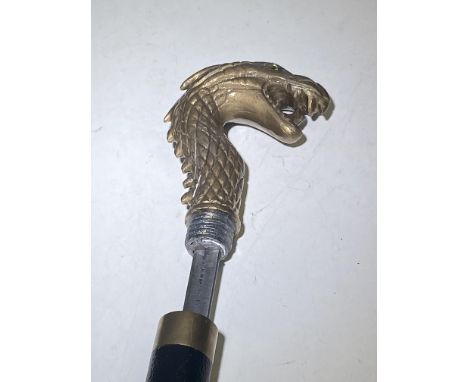 Modern sword stick with dragons head 