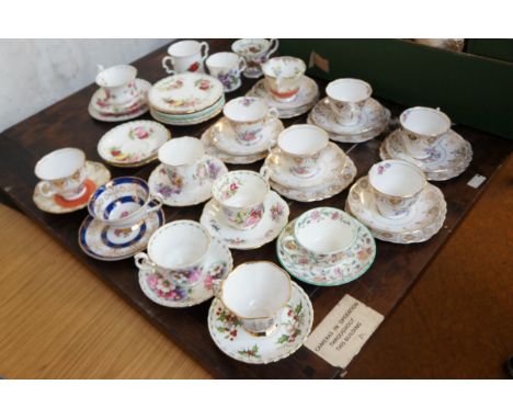 Collection of cups &amp; saucers to include Royal Grafton, Spode, Royal Albert &amp; others 