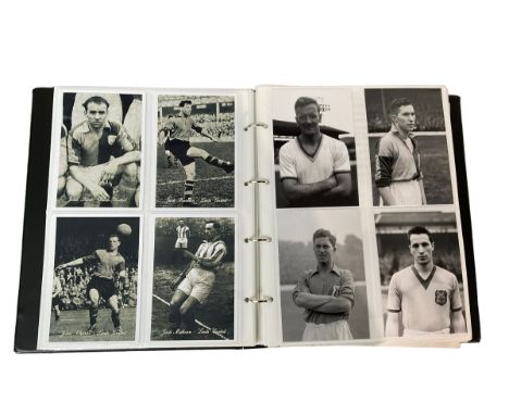 Football, rugby and cricketing ephemera, including cigarette cards, trade cards some with signatures, Merlin collections foot