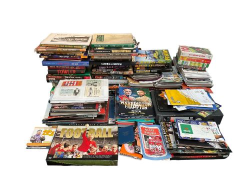 Ruby, sporting, entertainment and miscellaneous ephemera and collectibles including Castleford Rugby League programmes, conce