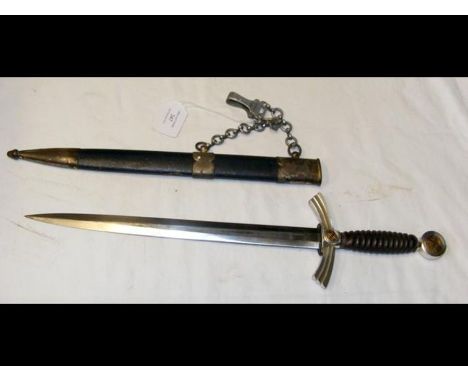 A WWII Third Reich First Pattern Luftwaffe dagger with scabbardCONDITION REPORTIn our judgement, condition of lot is good.Not