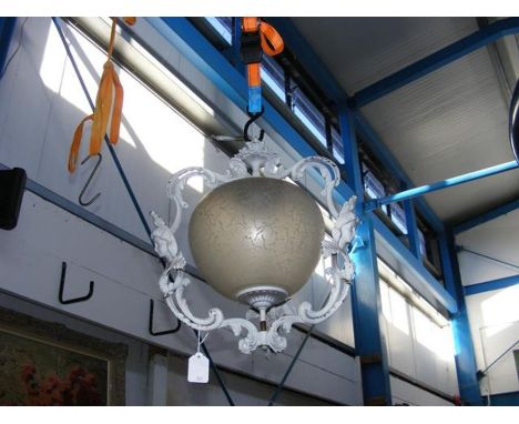 An interesting globe hall light 