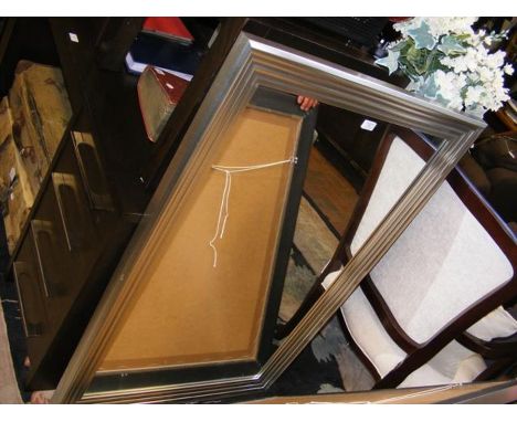 A large wall mirror in metallic frame - 80cm x 120cm