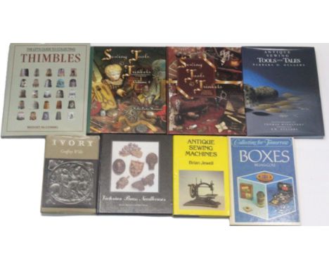 Reference books and booklets - including Horowitz(E) and Mann(R), Victorian Brass Needlecases, n.d., Gullers(BD), Antique Sew