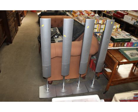 Four Panasonic floor standing speakers