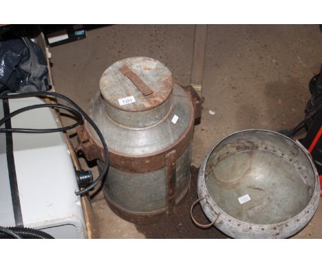 A galvanised milk churn (127)