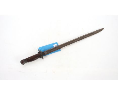 A British model 1907 bayonet by Sanderson (no scabbard) but unit markings. This item can only be purchased by someone over th