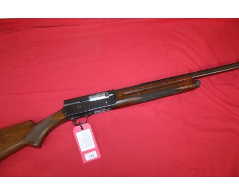A 12 bore Browning self loading shot gun Ser. No.14808 in overall good condition. A real classic shotgun. This item can only 
